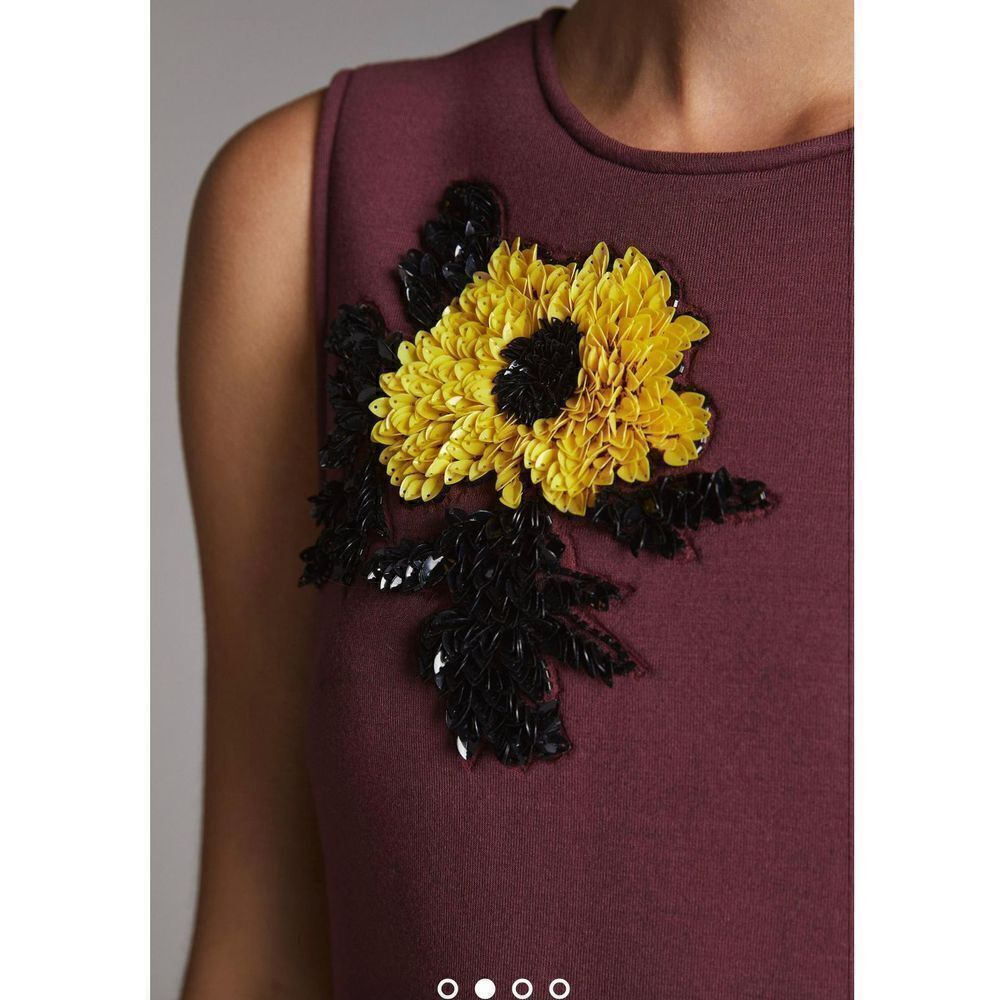 Anthropologie -Sequined Shift Mini Dress size xs - Picture 6 of 10